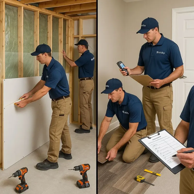 Repairs and Reconstruction process in Skyline View, PA